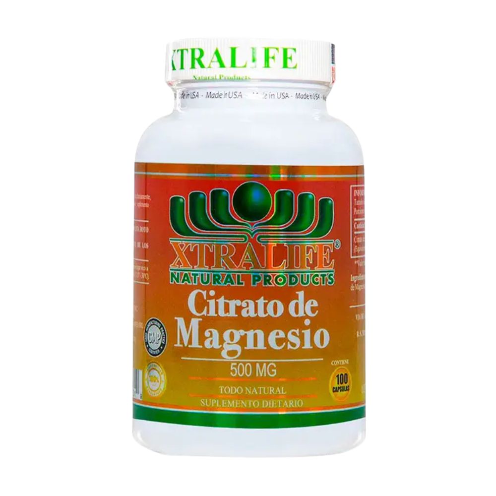 XTRALIFE Citrato de magnesio 500 mg 100 tabletas