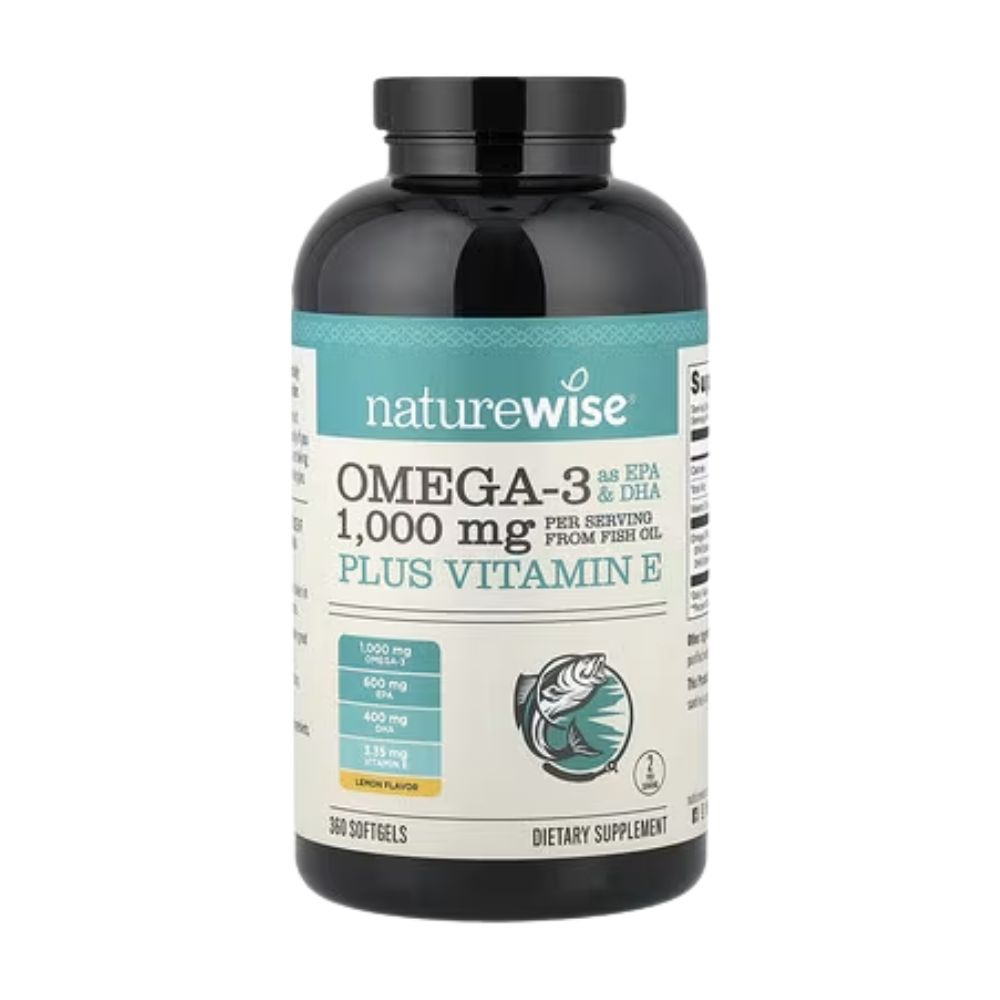 NATUREWISE Omega 3 1,000 mg Plus 360 capsulas